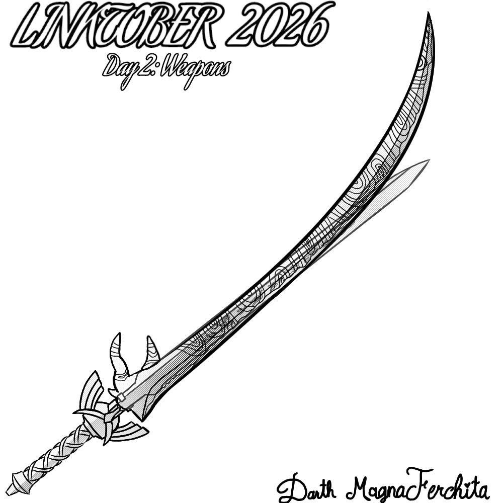 MagnaFerny205's tweet photo. Día 2 de Linktober: El arma que viene en Tears of the Kingdom que me ha encantado usar es la poderisísima Espada Maestra combinada con el cuerno fino de un Centaleón Plateado 💜😈 #linktober #zelda #legendofzelda #loz https://t.co/ZUPMx3D86v
