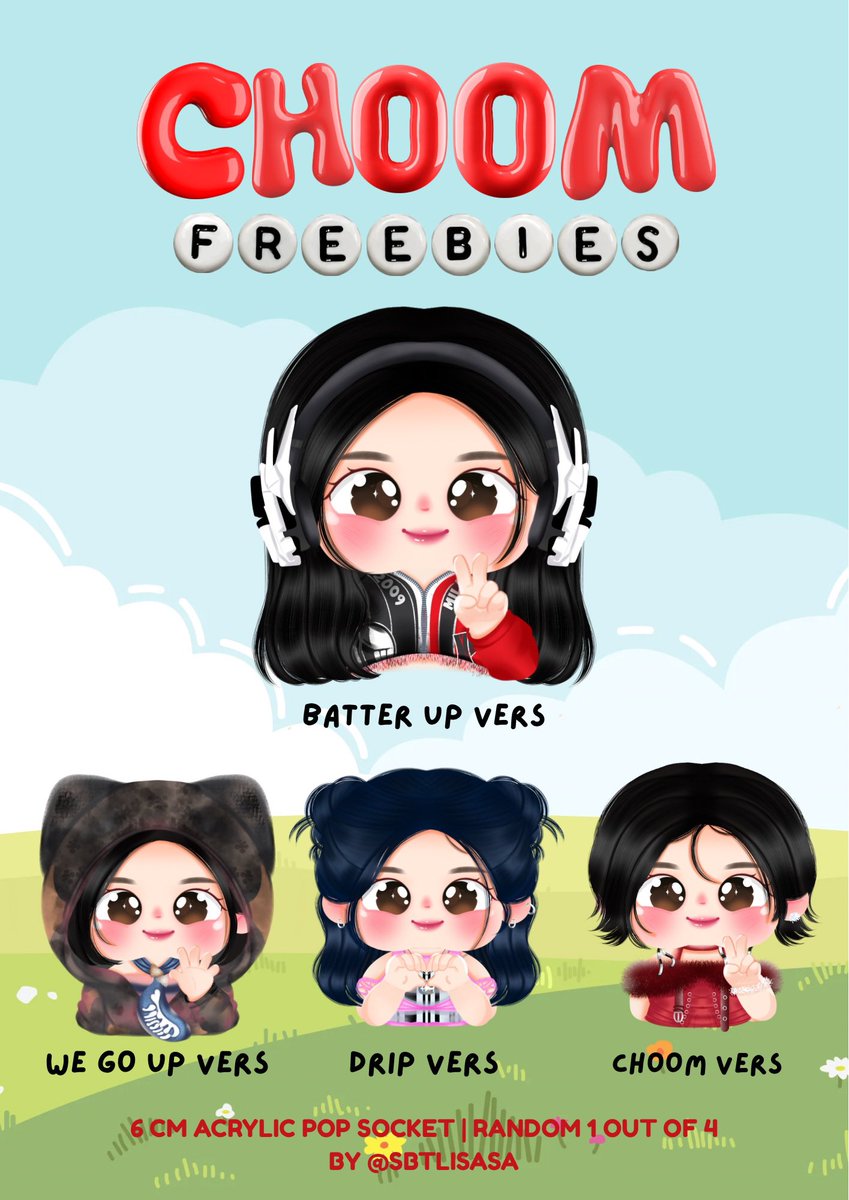 sbtLISASA's tweet photo. BABYMONSTER CHOOM JAKARTA FREEBIES by @sbtLISASA 

random 1 out of 4 version blind bag acrylic popsocket — only ASA chara

📍Indonesia Arena
📆17 Oktober 2026
⏰tba
⚠️limited and prioritizing trades

only for monstiez and enamors https://t.co/lm8EZTMwC1