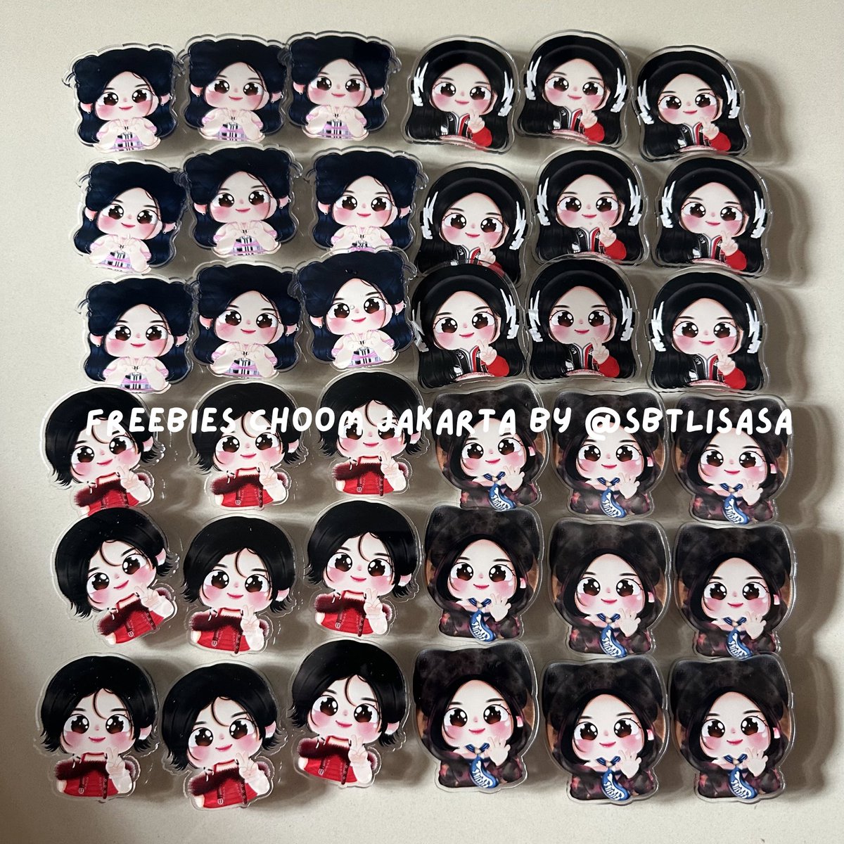 sbtLISASA's tweet photo. BABYMONSTER CHOOM JAKARTA FREEBIES by @sbtLISASA 

random 1 out of 4 version blind bag acrylic popsocket — only ASA chara

📍Indonesia Arena
📆17 Oktober 2026
⏰tba
⚠️limited and prioritizing trades

only for monstiez and enamors https://t.co/lm8EZTMwC1