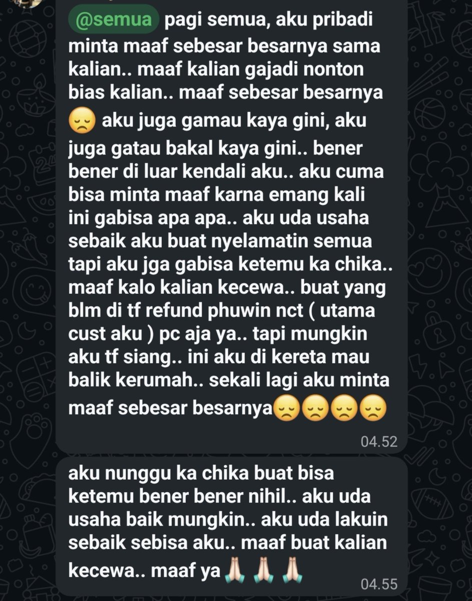 ForJosh_'s tweet photo. Cancel hari h gila sih, tiket nct sama phuwin hilang yang di janjikan dari bulan bulan lalu kosong!!! ntar di spill after phuwin sama nct kelar https://t.co/OYoDKn1Ooe