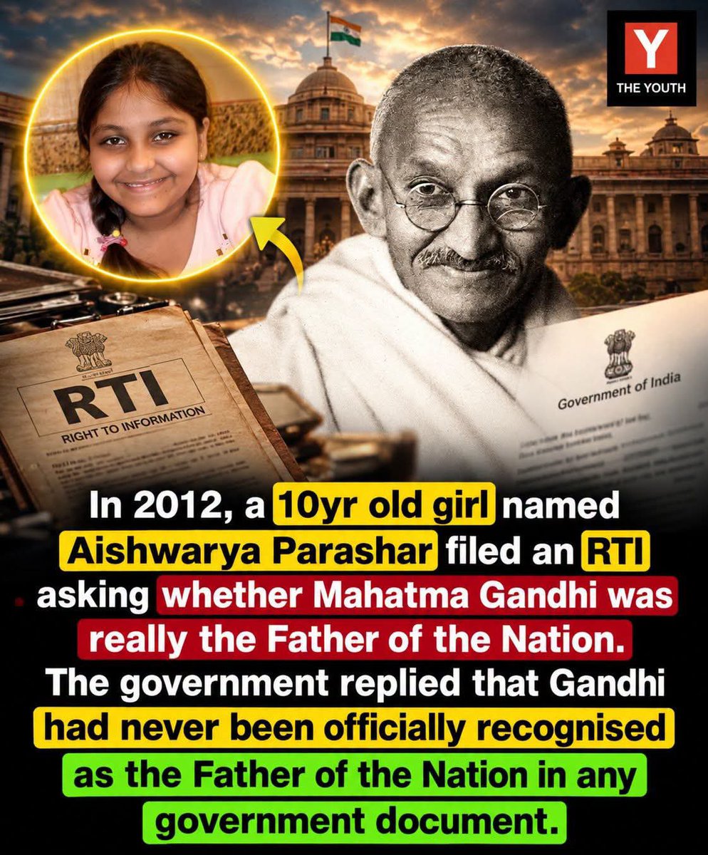 SanggitaT's tweet photo. Then who forced this upon us 
To call him father of the nation https://t.co/5rfK4wZMX3