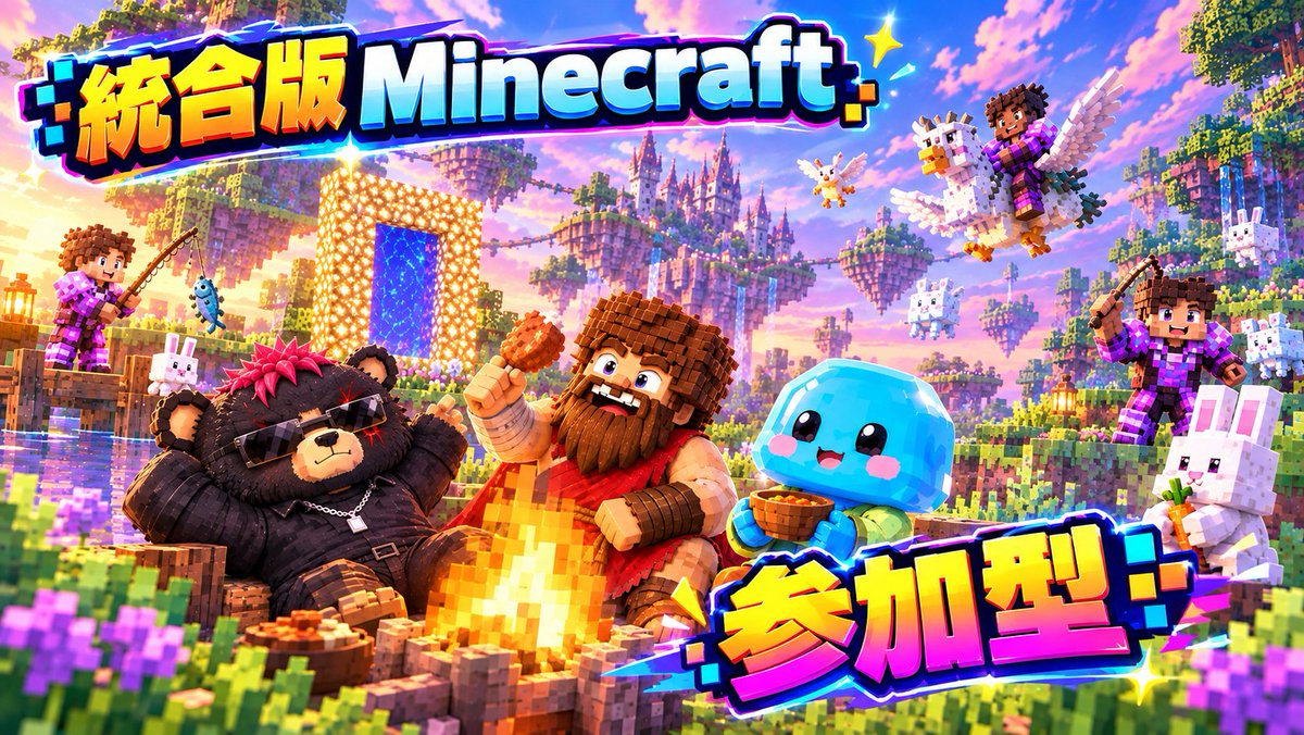 asobin_YouTube's tweet photo. 統合版マインクラフト参加型やります‼️
今回は『エーテルレジェンズ』って
アドオンを取り入れレルムズで遊ぶ‼️

募集人数は多く２０人でお友達と
一緒に参加するのもオッケー👌
参加条件に満たしてるなら初心者や
慣れてる人でも問題無く参加🙆

リプ…
#マイクラ統合版 #マイクラ 
#マインクラフト https://t.co/xbDZPk3VTm