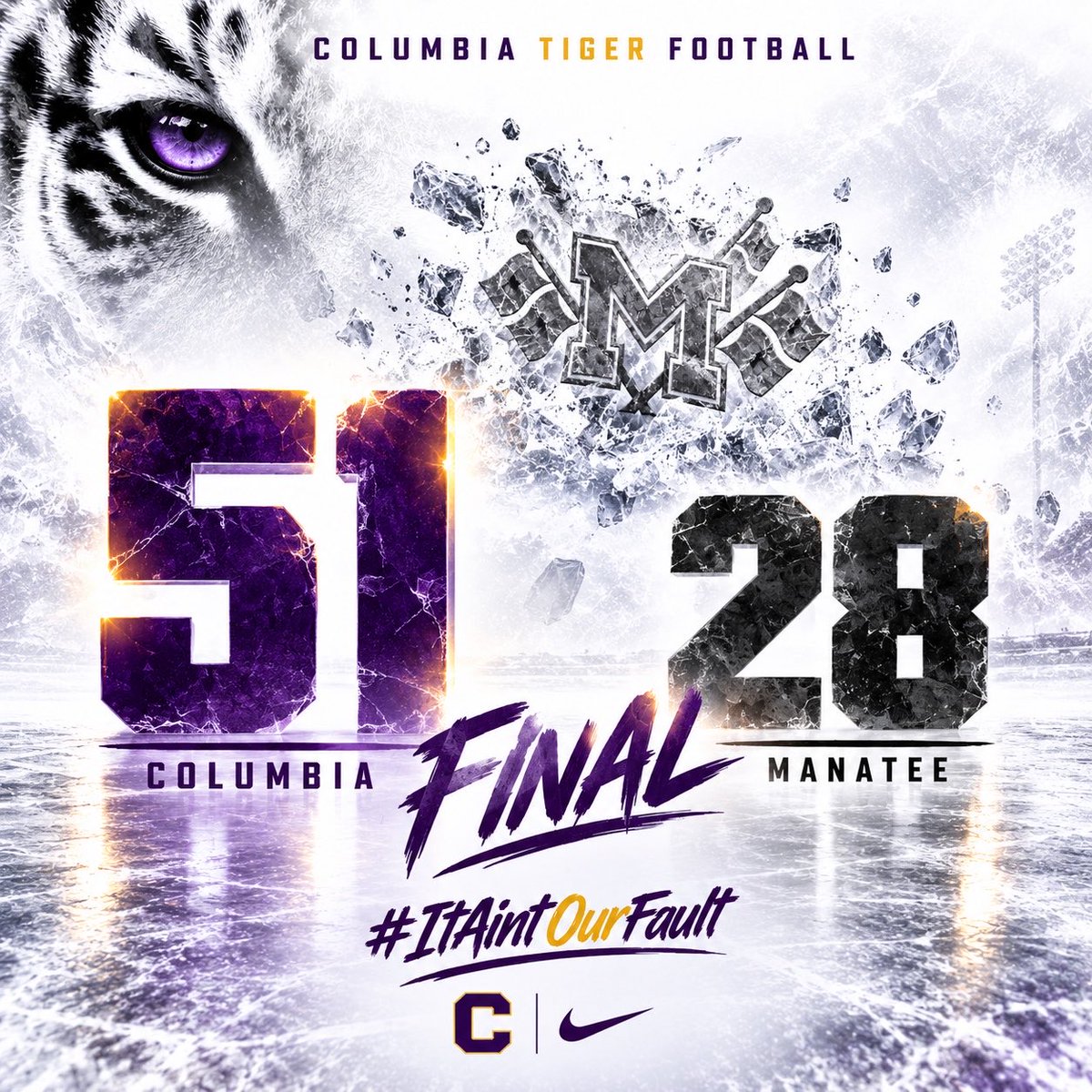 CHSTigerPride_'s tweet photo. 1-0 this week
7-0 on the season
#ItAintOurFault #OwnYourIMPACT @TMobile #FN5GL #Entry https://t.co/BLy5GH30dv