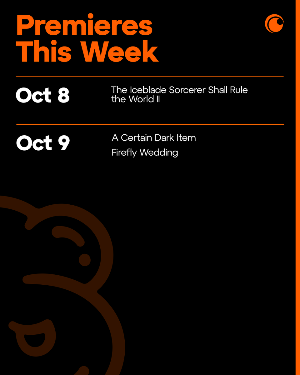 Crunchyroll's tweet photo. The leaves are changing and new shows are airing 🍂 Here's what's premiering over the next week on @Crunchyroll! https://t.co/ZfFA3yO6r3