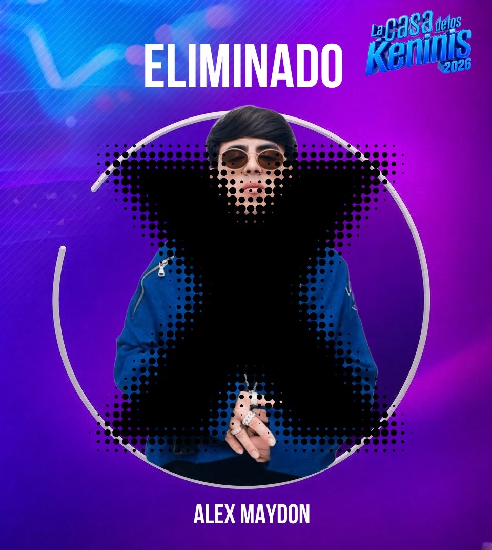 LCDeLosKeninis's tweet photo. ELIMINADO ❌ | Con 964 VOTOS en contra @AlexMaydoon del cuarto “Ponce De León” es el primer eliminado de la casa de los Keninis 2026. https://t.co/9cR1IUzktU