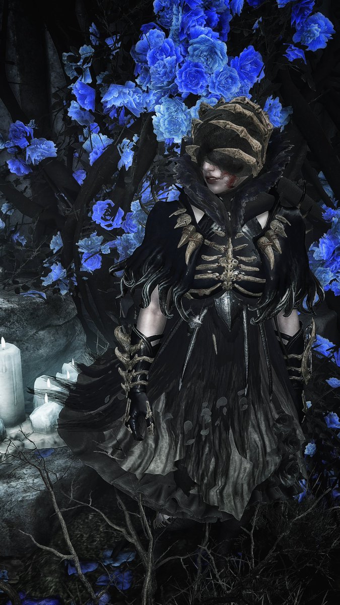 _MK_FIVE's tweet photo. —— この青は、私には眩しすぎる花。
至高の一着【盲花フルール】

ぜひ拡大して、目隠しと胸の骨をご覧ください。

#モンハンワイルズ #モンハンワイルズ重ね着 #モンハン写真部 https://t.co/059BkuWfjM