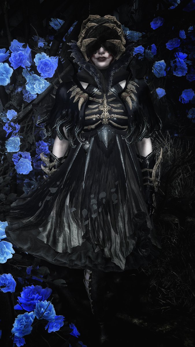_MK_FIVE's tweet photo. —— この青は、私には眩しすぎる花。
至高の一着【盲花フルール】

ぜひ拡大して、目隠しと胸の骨をご覧ください。

#モンハンワイルズ #モンハンワイルズ重ね着 #モンハン写真部 https://t.co/059BkuWfjM