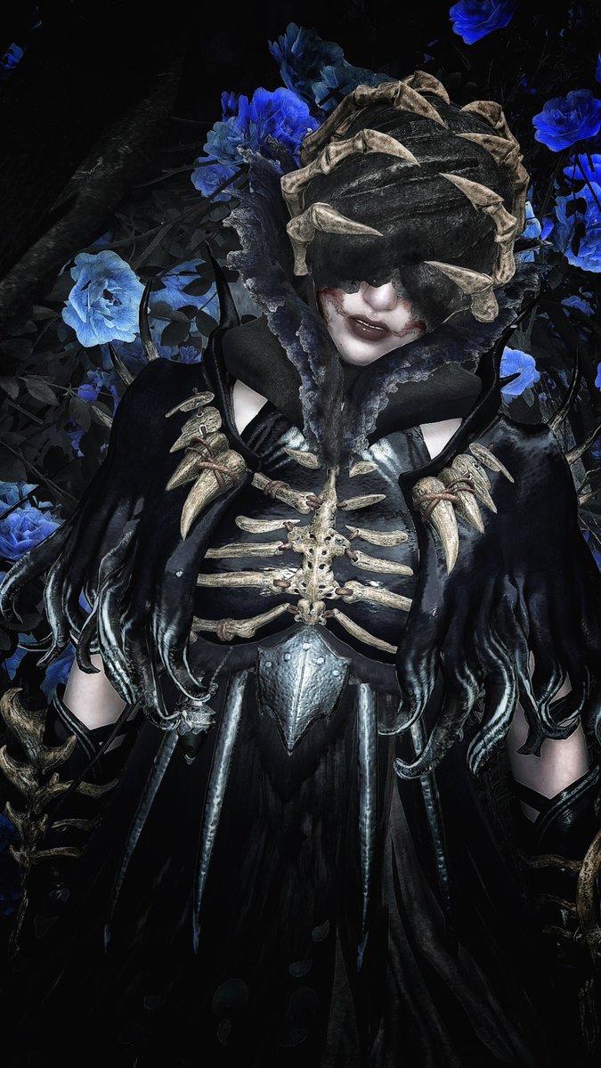 _MK_FIVE's tweet photo. —— この青は、私には眩しすぎる花。
至高の一着【盲花フルール】

ぜひ拡大して、目隠しと胸の骨をご覧ください。

#モンハンワイルズ #モンハンワイルズ重ね着 #モンハン写真部 https://t.co/059BkuWfjM