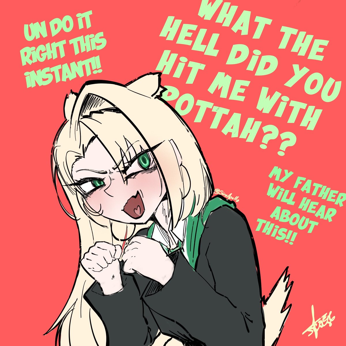 SiroApoll0's tweet photo. Omg Malfoy, again?! https://t.co/04lnrreHMg