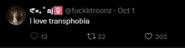 transcuckolding's tweet photo. This is why we started this movement

So many these hateful posts are popping up lately and the worst part is the hate comes from within our own community

Just like BNWO cuckolding has became a tabboo for every Racist, #TNWO Cuckolding will be the cure for Transphobes like them https://t.co/z0rXGG4I9s