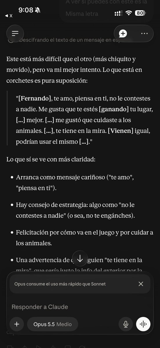 yosoyposhe's tweet photo. Esto dice la IA de uno de los mensajes que le mandaron a Fernando #GranjaVIP https://t.co/Aqwrxl0RBi