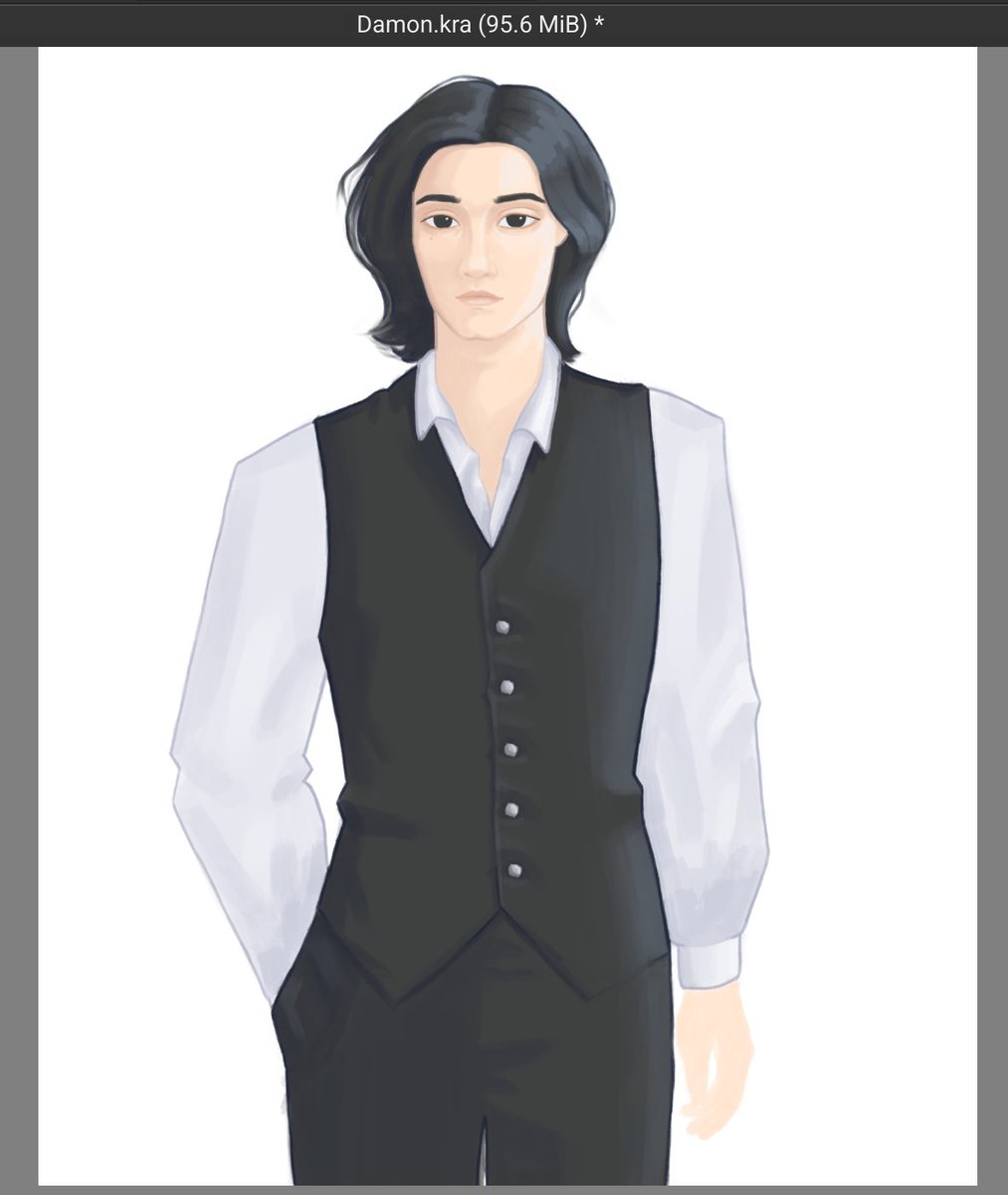 crowssugar's tweet photo. #wip do Damon pra finalizar a noite!🖤

Boa noite moots!! 🛌💤 https://t.co/0jfL1IzW6Z
