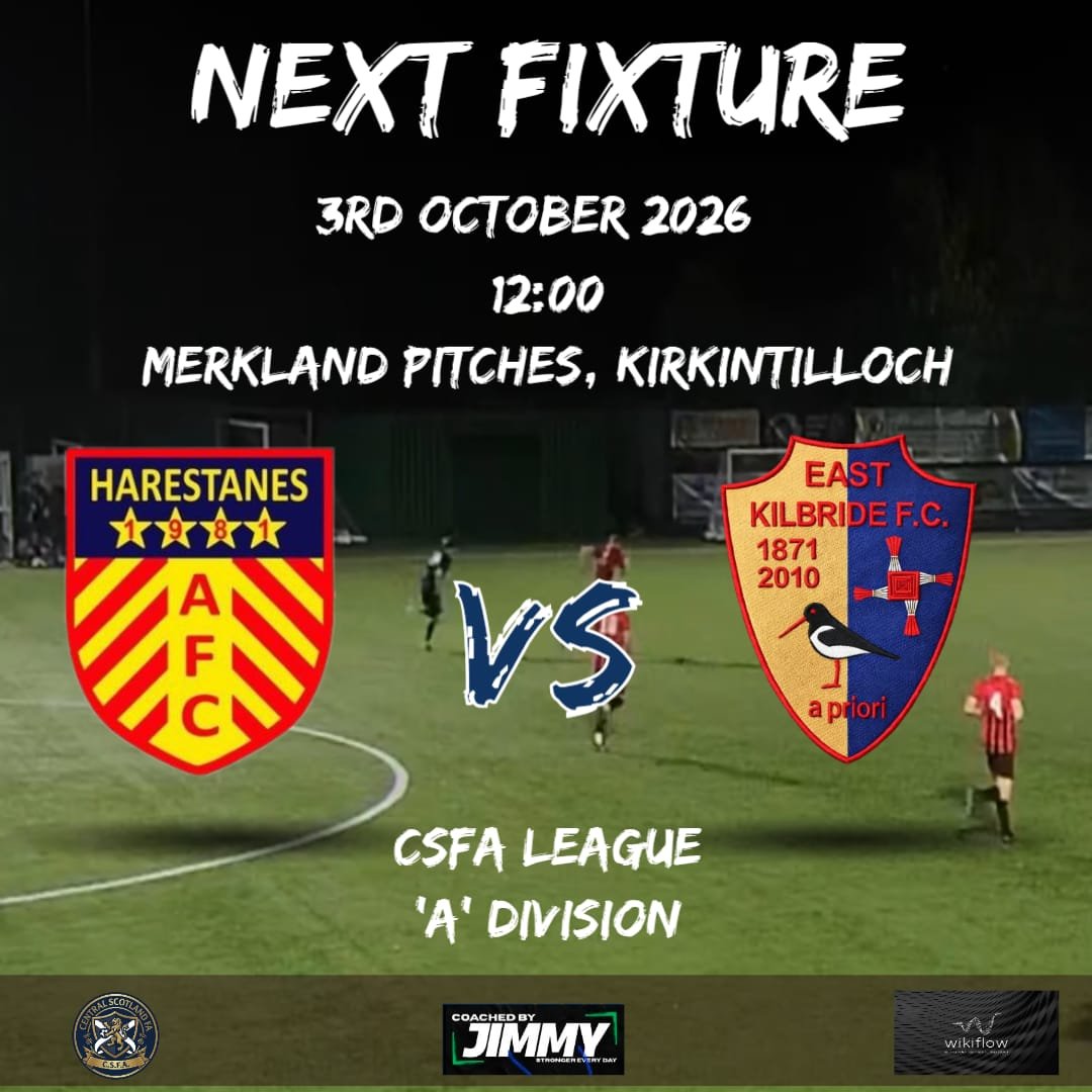 EKFC2009s's tweet photo. Away to table toppers @Harestanes2009 this weekend and what should preaent our toughest test of the season so far. One previous meeting between the teams, a 2023 friendly which ended in a 4-2 defeat for our boys. #letsdothis 🔶️⚽️🏆 https://t.co/FA29XAFGj8