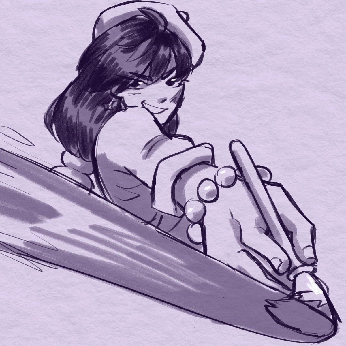 lavalender's tweet photo. things are off model but shhh…  #VOTEVIOLET https://t.co/hQDxchhKbG