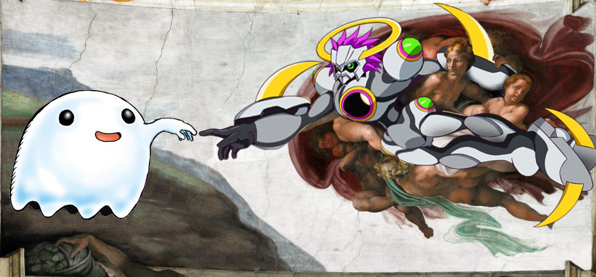 JP_Excelsior's tweet photo. The Creation of Adam.
#Digimon https://t.co/pbaONVCzsE