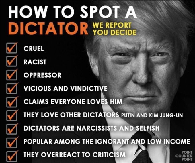 MICHAELDOLLAR's tweet photo. DICTATOR Trump Cruel Racist Oppressor Vicious Vindictive says Everyone Loves Him Loves other Dictators Narcissists Selfish etc... Billionaires Modi
Chow Labor Vote Blue Greens Kansas Alabama Omani @cspanwj Cornell 7 Kushner Kaliningrad Michael Tracey #LetsGetVoteReady VOTE BLUE https://t.co/rZhy5diY8s