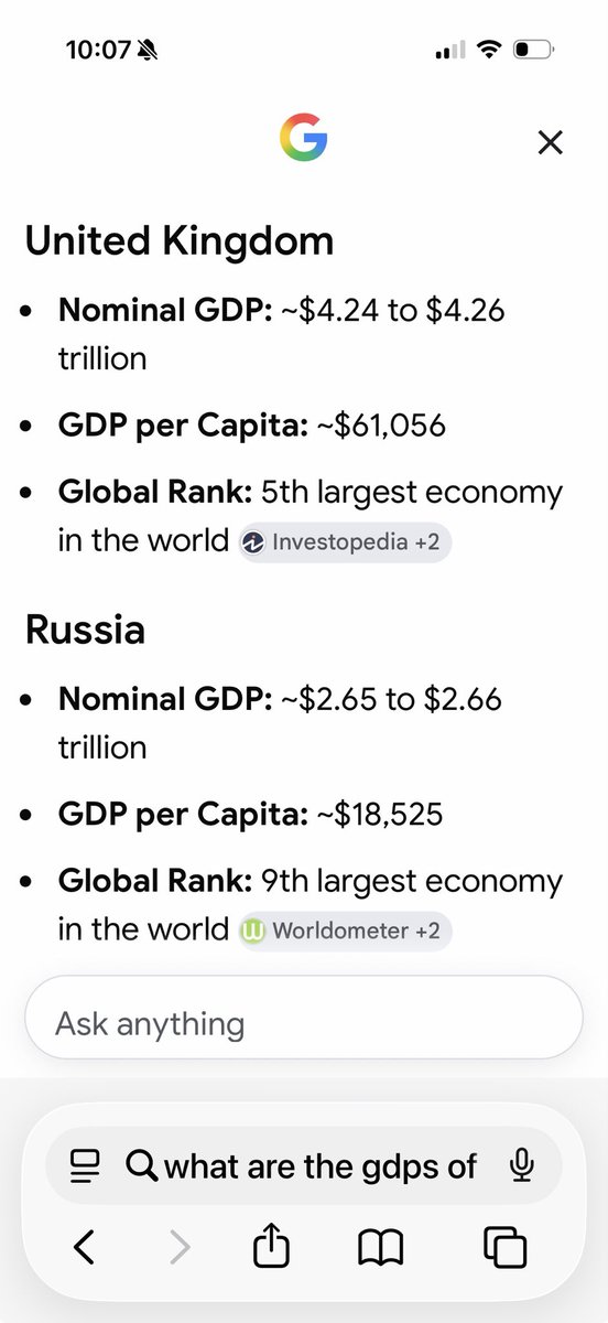 tedcruz's tweet photo. Tucker (who adores Putin) idiotically claims that the Russian economy is larger than the UK’s.

That is objectively, laughably false. https://t.co/dF1VncYDN8