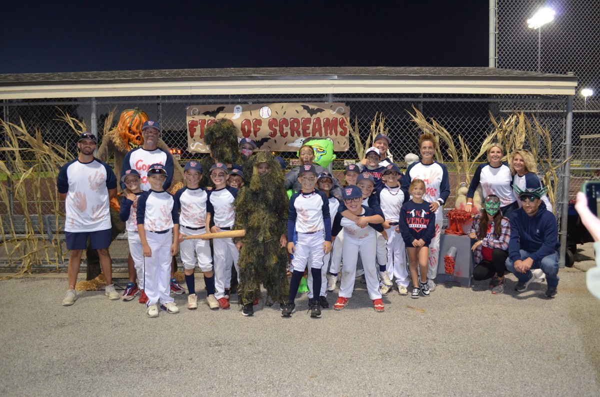 KCSPORTS's tweet photo. Day 1 of our Boo Bash has been a blast! Everyone is doing such a great job! It’s not going to be easy picking a winner! We will announce the winner Sunday morning. Day 2 here we come! #PlayUSSSA 

@USSSA_Midwest | @USSSABSBL | @USSSA_KC https://t.co/RtxDEaCFFI
