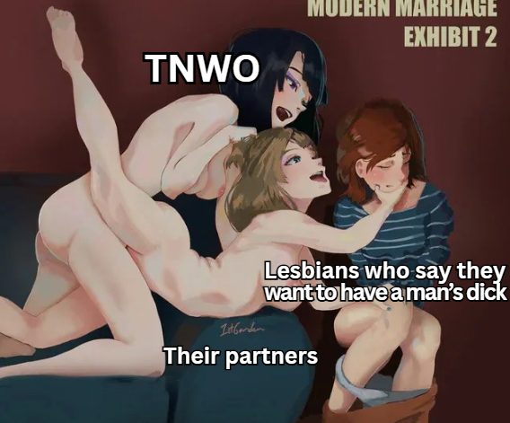 transcuckolding's tweet photo. Punishment for Lesbians who say they specifically need to have a man's cock https://t.co/SfIYaRb1Oh