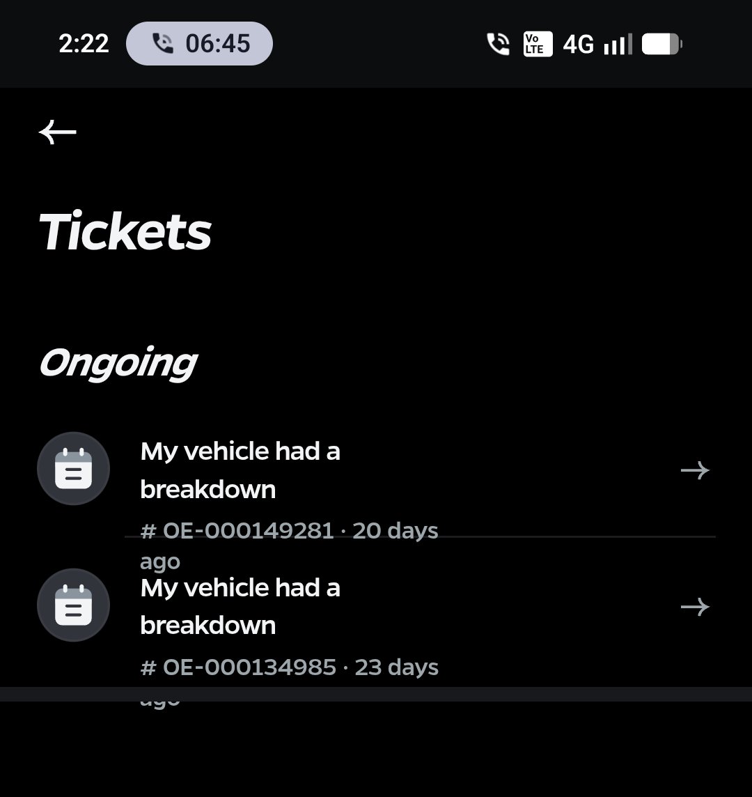 rabindramanohar's tweet photo. @OlaElectric Hi @OlaElectric team I'm not able to create new ticket for my current issues in scooty getting below error, tired calling customer care and they are not ready to raise the ticket even I have care plus subscription https://t.co/p16AdaITGj
