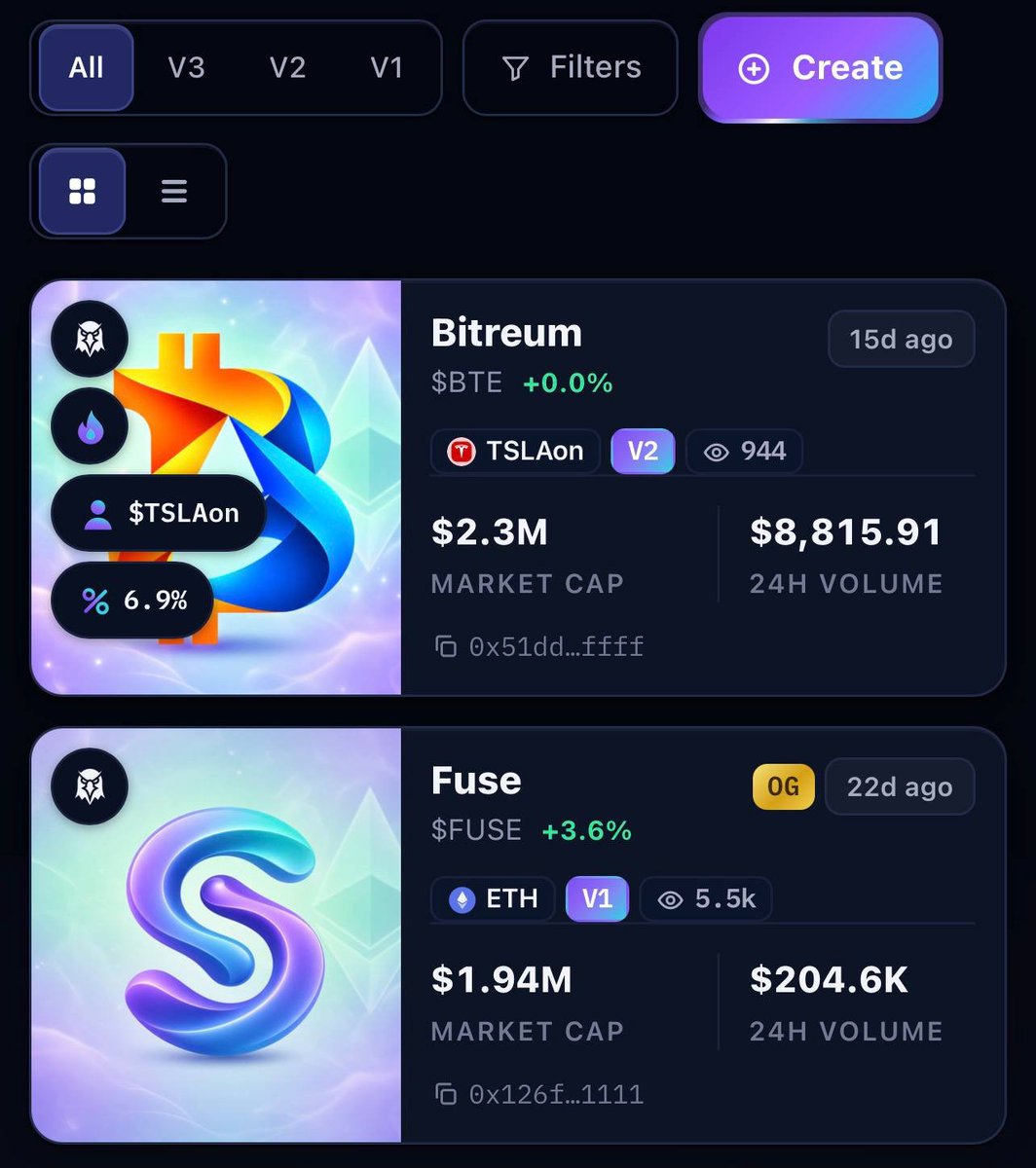 bitcoinlfgo's tweet photo. Just in! BTE has officially flipped the native FUSE token in market cap! 🚀

Bitcoin & Ethereum fused into one.

💥 Hold BTE to earn passive TSLA rewards!

📊 Market Stats:
Bitreum ($BTE): $2.3M Mcap
Fuse ($FUSE): $1.9M Mcap

📝 (CA):
0x51dd8687ecc330e337e62acbf931dc251802ffff

Website: https://t.co/LVkg0QpkPE
