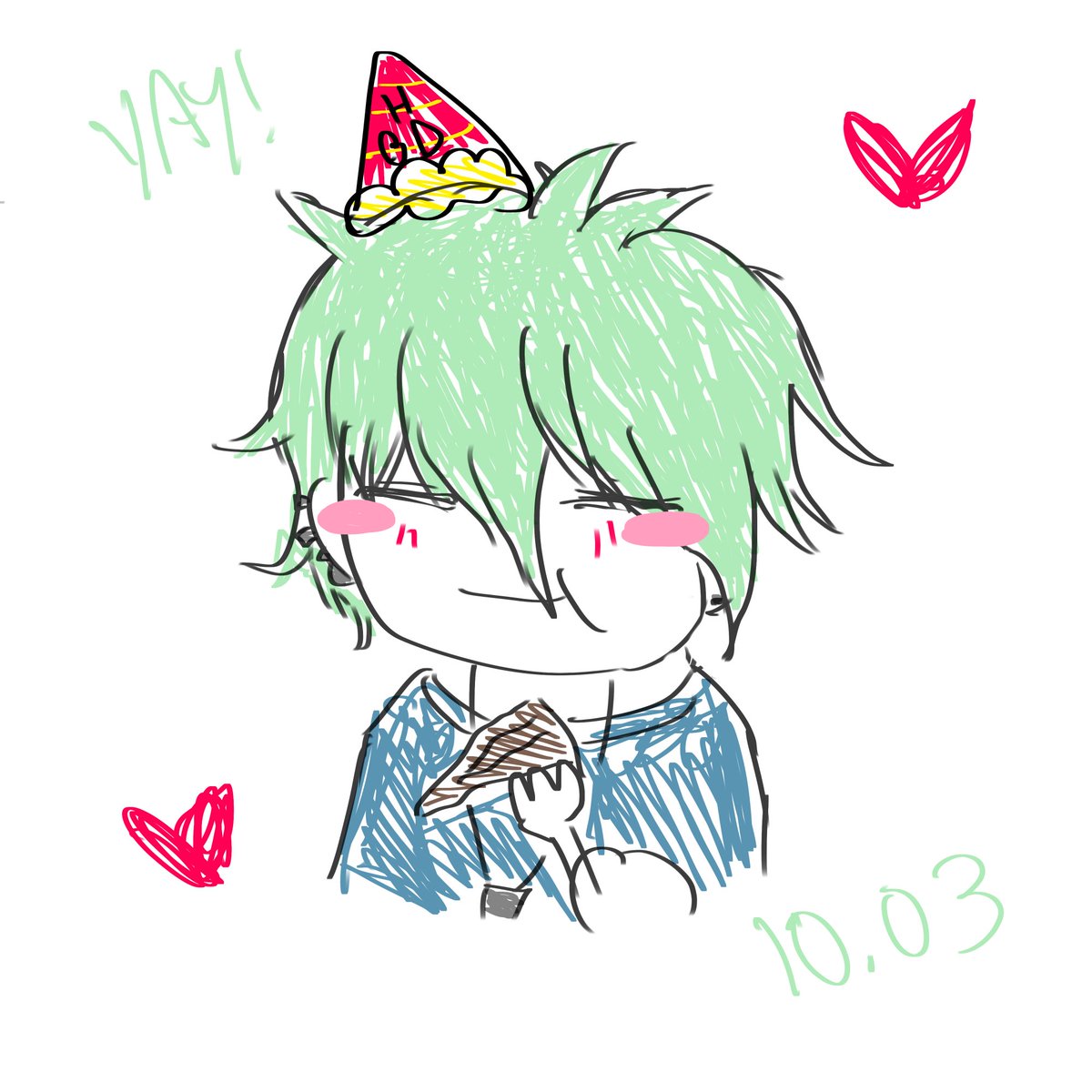 kaedechu_'s tweet photo. Hi rantaro birthday doodles. This is all I got. #amamatsu sneak https://t.co/5dWuCE6l1q