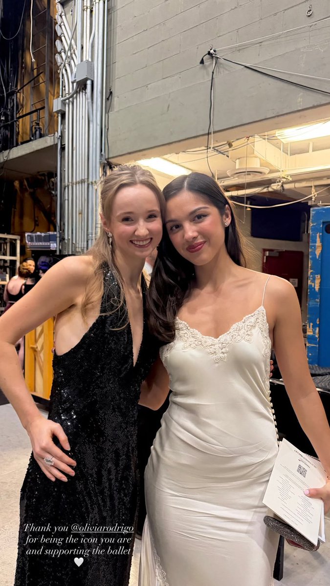 livlafluvguts's tweet photo. Emma Von Enck, current principal dancer with the New York City Ballet: "Thank you Olivia Rodrigo for being the icon you are and supporting the ballet ♥️" https://t.co/Z3wGyy2914