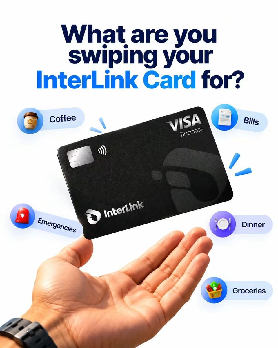 DAKSHAYAc3z's tweet photo. Comment your go-to Interlink Card spend below 👇💳

#InterLink #ITL #ITLG #ITLX https://t.co/hvz93QnVu9