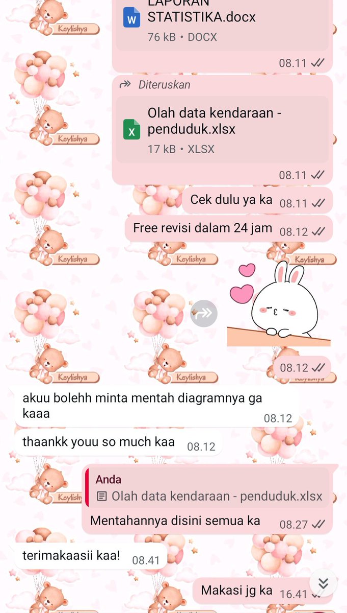 keylishyaa's tweet photo. JOKI EXCEL
Aku lah si jagonya per excel an ituuu ☝🏻 Ayo yg mau joki segala hal berkaitan dengan excel bisa ke aku aja yaw. Fee start 30k tergantung detail tugasnyaa 😎😗 Bisa tanya-tanya dulu aja gais
#jokiexcel #jokiolahdata #jokitugas #pivot #excel #jokiskripsi #jokiproposal https://t.co/5DrnsuTjNN