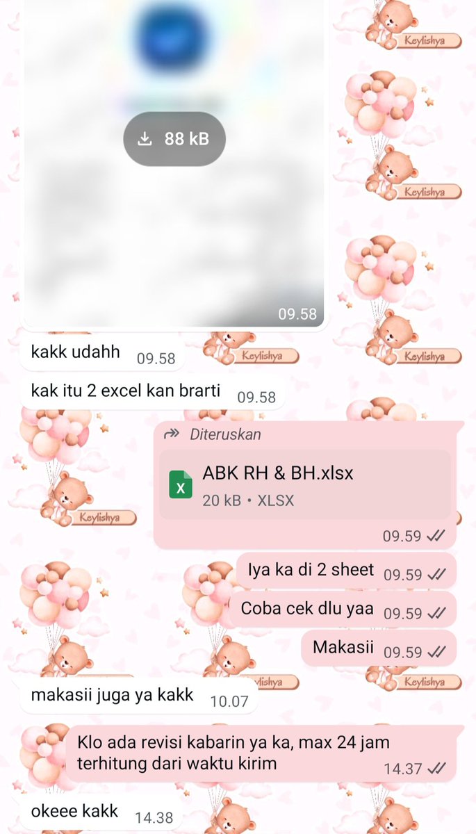 keylishyaa's tweet photo. JOKI EXCEL
Aku lah si jagonya per excel an ituuu ☝🏻 Ayo yg mau joki segala hal berkaitan dengan excel bisa ke aku aja yaw. Fee start 30k tergantung detail tugasnyaa 😎😗 Bisa tanya-tanya dulu aja gais
#jokiexcel #jokiolahdata #jokitugas #pivot #excel #jokiskripsi #jokiproposal https://t.co/5DrnsuTjNN