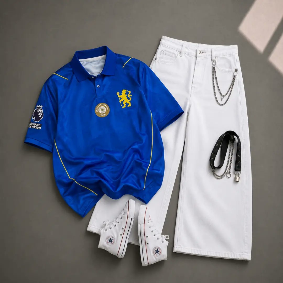 victorgaiia's tweet photo. All-white streetwear, maximum style. Premium full-sleeve jersey with wide-leg denim for a clean, trendy look. Comfortable, breathable, oversized fit��perfect for casual outings, college, travel, and everyday wear. Cash on Delivery available. DM to https://t.co/xBLrwteIcU