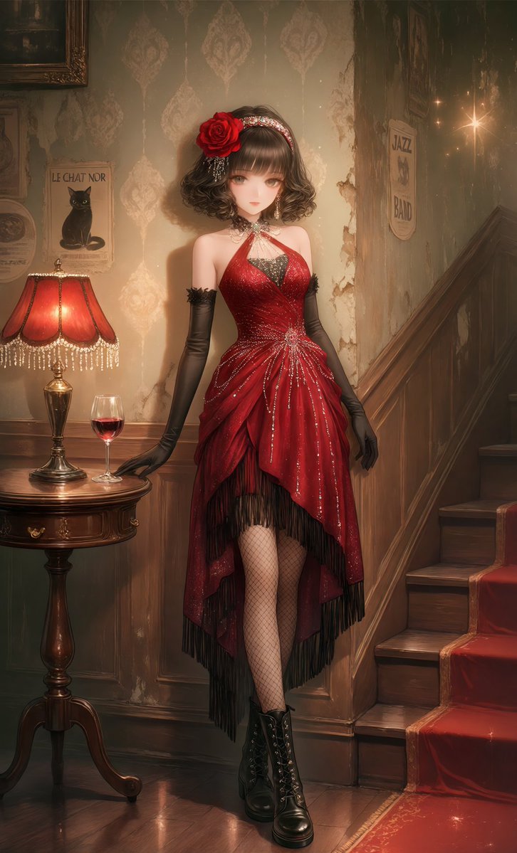 TheVivyProject's tweet photo. 🌹🍷

#pixai #retro #AIイラストㅤㅤ https://t.co/rrvXKaRaIV