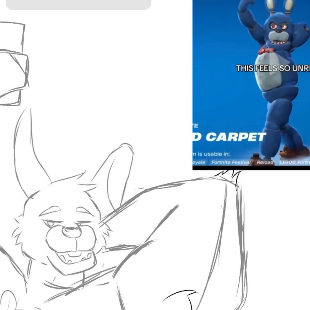 qr_th0nye's tweet photo. Vamo a ver q tal me queda 💪 

#fnaf #bonnie #bara #Fortnite #furryart #furry #viral https://t.co/F1BsGnp6rB