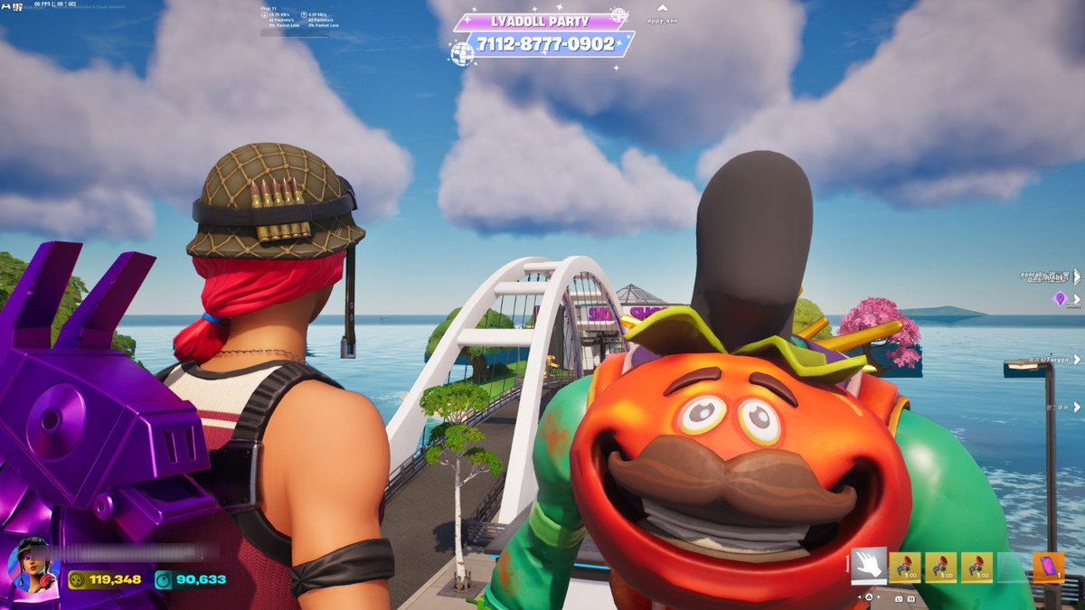 ssc16918148's tweet photo. 何このバグ笑笑
 #フォートナイト  #フォトナ  #Fortnite https://t.co/gFUPrWQy7P