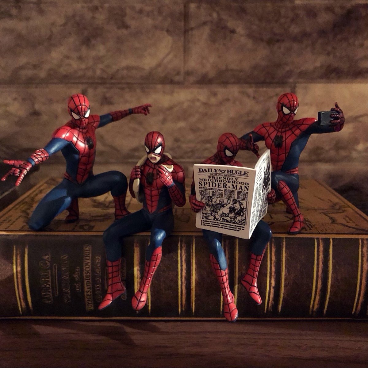 SATORU02709164's tweet photo. 【TAKARA TOMY A.R.T.S / ガシャポン】

SR+
SPIDER-MAN -スパイダーマンの日常-
(全4種/1回500円)

｢ スパイダーマン (戦闘) ｣
｢ スパイダーマン (食事) ｣
｢ スパイダーマン (新聞) ｣
｢ スパイダーマン (自撮り) ｣

コンプリート達成！

#500円ガチャ #SPIDERMANガチャ #スパイダーマンガチャ https://t.co/JOke8jDjwH