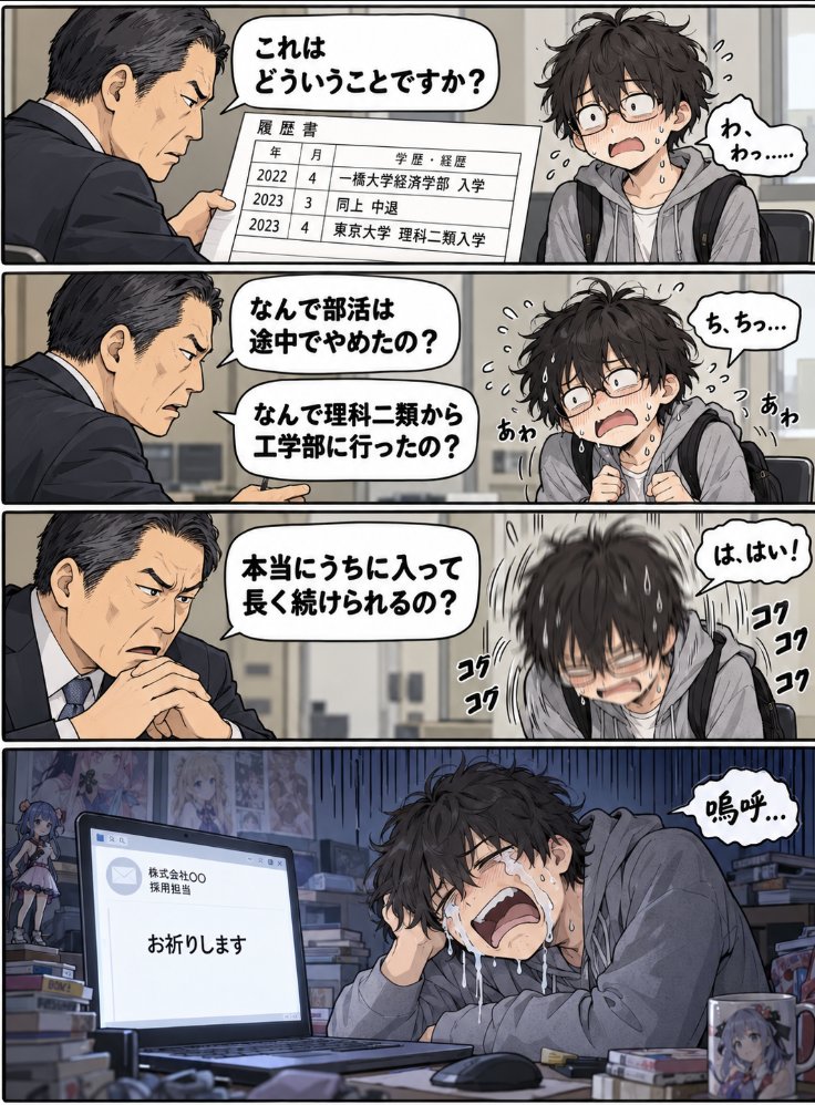 dig_kunita's tweet photo. 最近のワイの長期インターンの面接、大体これ https://t.co/arIVhsYZaS