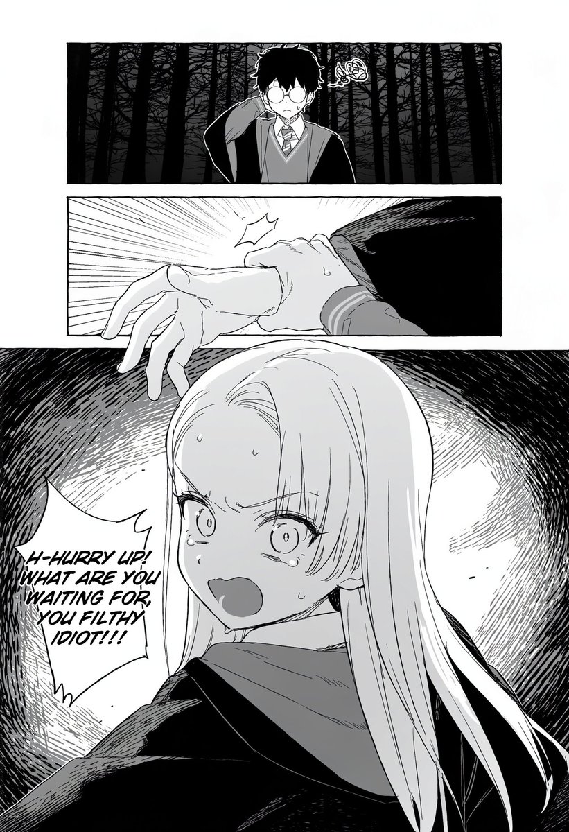 Sachi_Hwa's tweet photo. Maybe the first time they touched was in the Forbidden Forest...
#malfoid #malfoy https://t.co/8nwGMMDN25