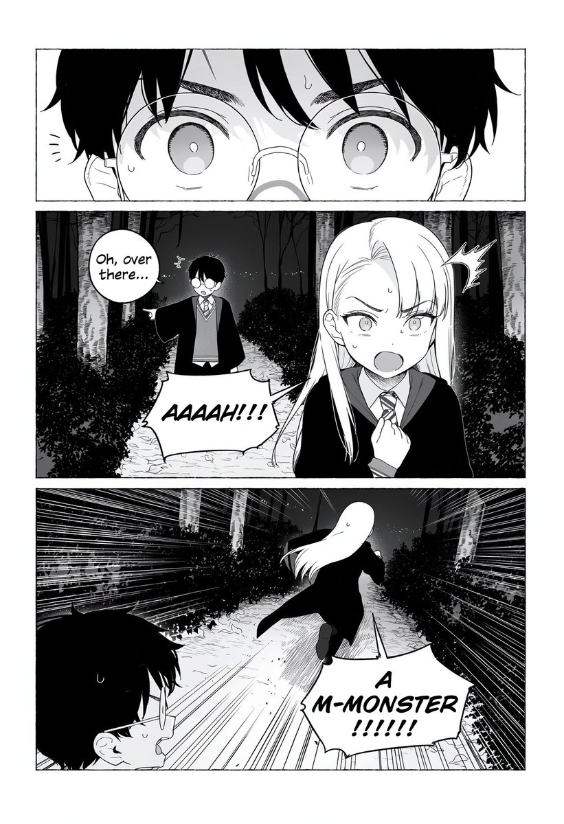 Sachi_Hwa's tweet photo. Maybe the first time they touched was in the Forbidden Forest...
#malfoid #malfoy https://t.co/8nwGMMDN25
