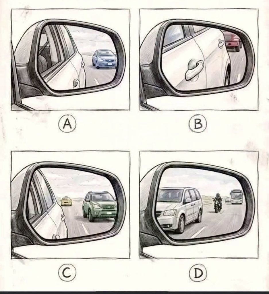 babeotswejang's tweet photo. Let’s hear from our drivers, which mirror is adjusted correctly? https://t.co/ZjfDoENyPC