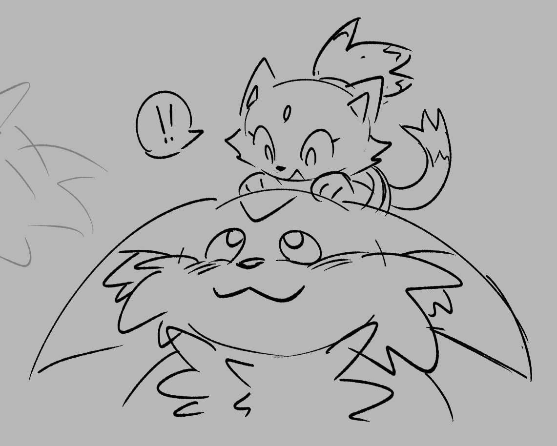 WolfOfHearts's tweet photo. lil blaze with big i drew to wind down from comm work https://t.co/vZZu42ABgn