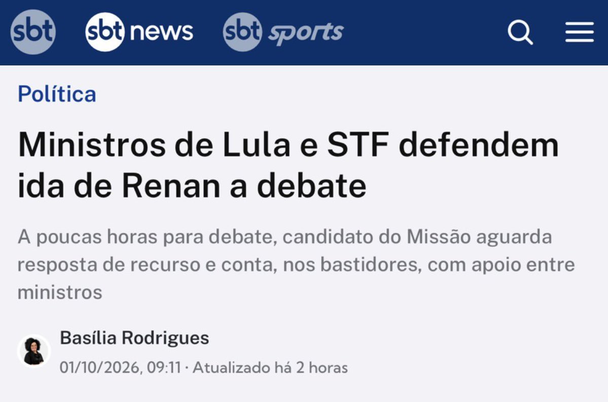 Luiz_Freire01's tweet photo. @PartidoMissao @RenanSantosMBL Aí se vendeu ao sistema em troca de um partido https://t.co/UaXYpo9Yw2