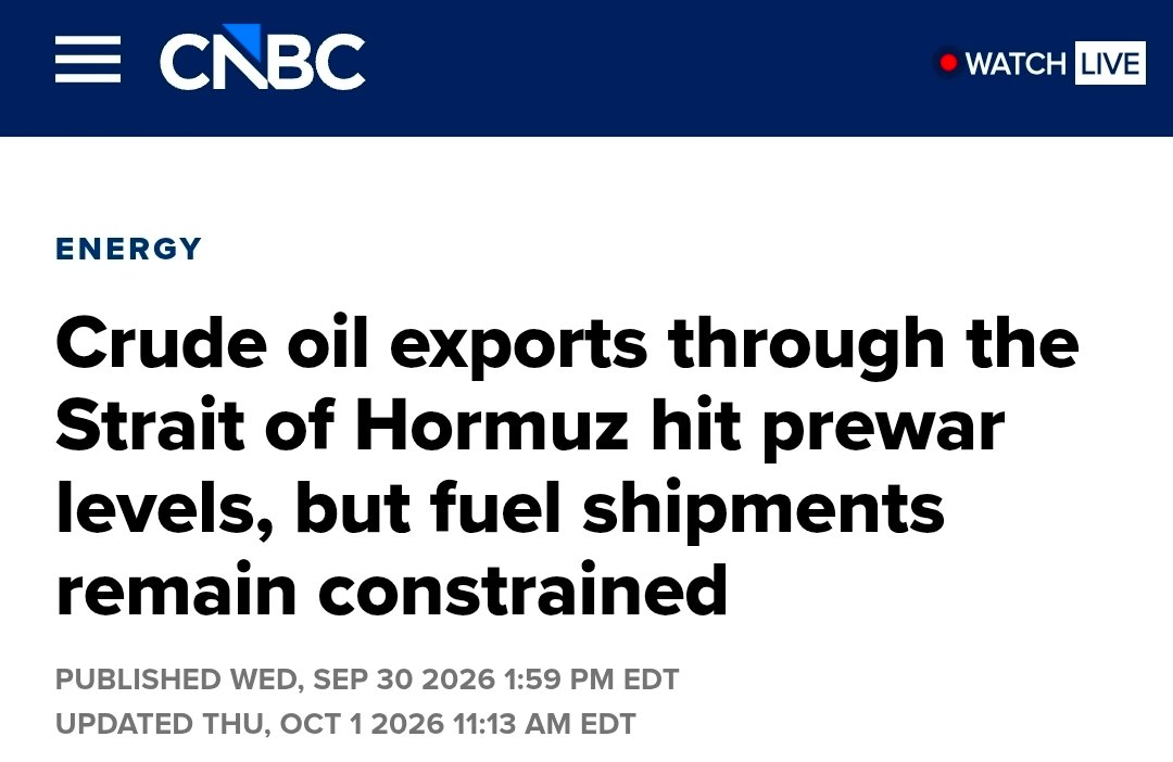 asterdunord's tweet photo. @LittleCongress Matt Little: "The Strait of Hormuz is closed."

Meanwhile, headlines this week are reporting significant amounts of oil exports moving through the Strait of Hormuz.

CD-2 deserves a representative who will prioritize the facts, not spin to fit a political agenda. https://t.co/LNlXo5aUnM