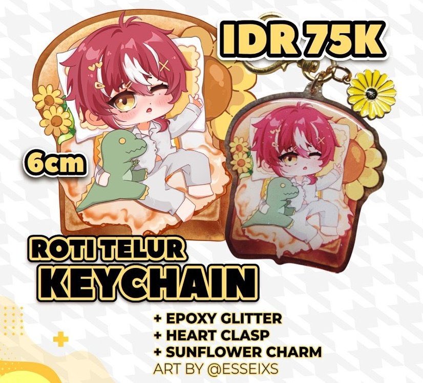 cupvrcake's tweet photo. Want to buy keychain roti telur Harris, yang mau sell boleh rep atau langsung gedor dm ajaaaa 😔😩 #warungeos https://t.co/RA1s5T1FZy