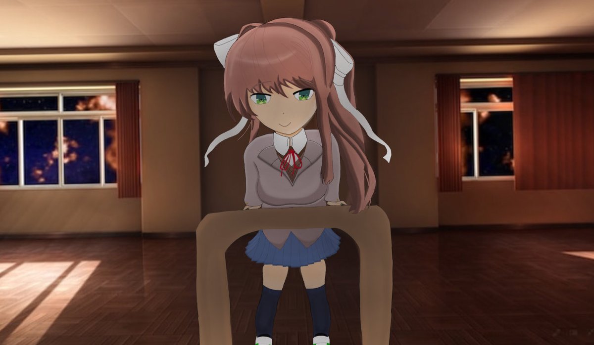 RPandax3z's tweet photo. Ok I’m done with Monika, that was fun #DDLC #Monika https://t.co/pV4nplJjeY