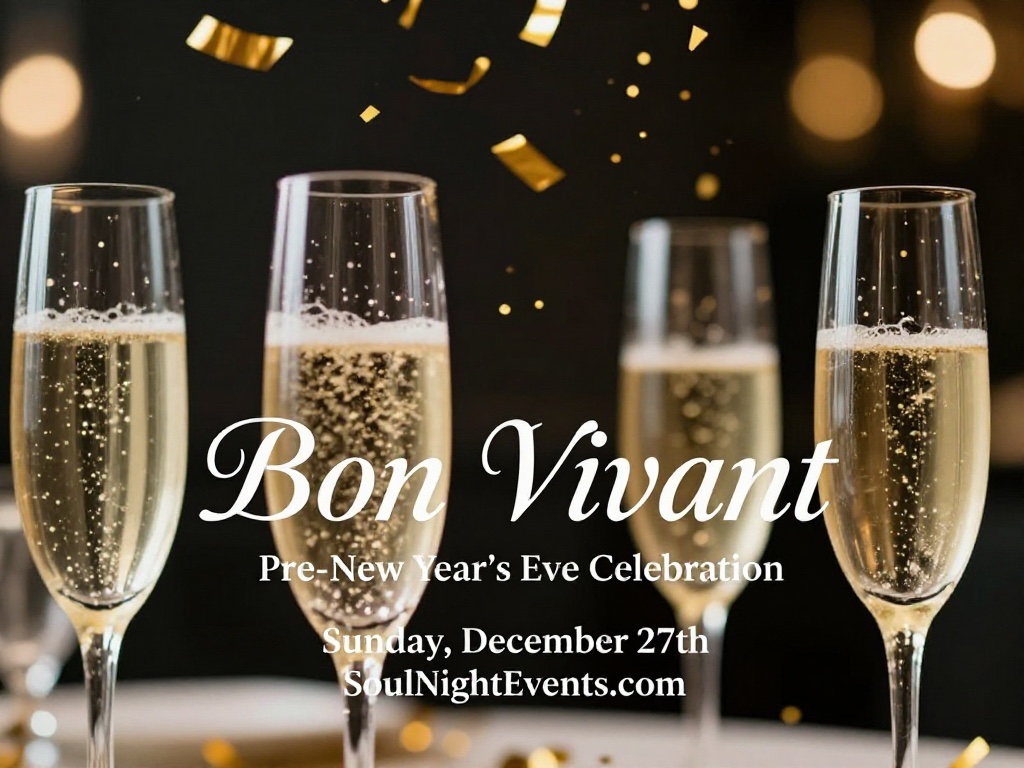 Randbreloaded's tweet photo. Pinkies up on Oct 17 for Royal Riddims, then dress to impress on Dec 27! Don't miss Bon Vivant Pre-New Year’s Eve Sunday celebration. Buy your tickets today! https://t.co/LReQPNn80o #SoulNightEvents #EliteVibes #ReggaeDancehall #RetroPop #PreNYEParty https://t.co/EqZZJYFNE6