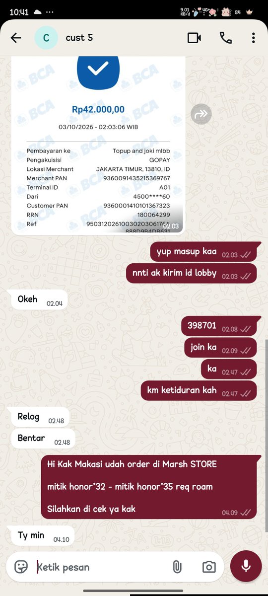 marshjago's tweet photo. 7. jokgen honor 3 star cust roam

.t joki ml jokgen
#zonauang #jokiml https://t.co/gs2pht6Jup