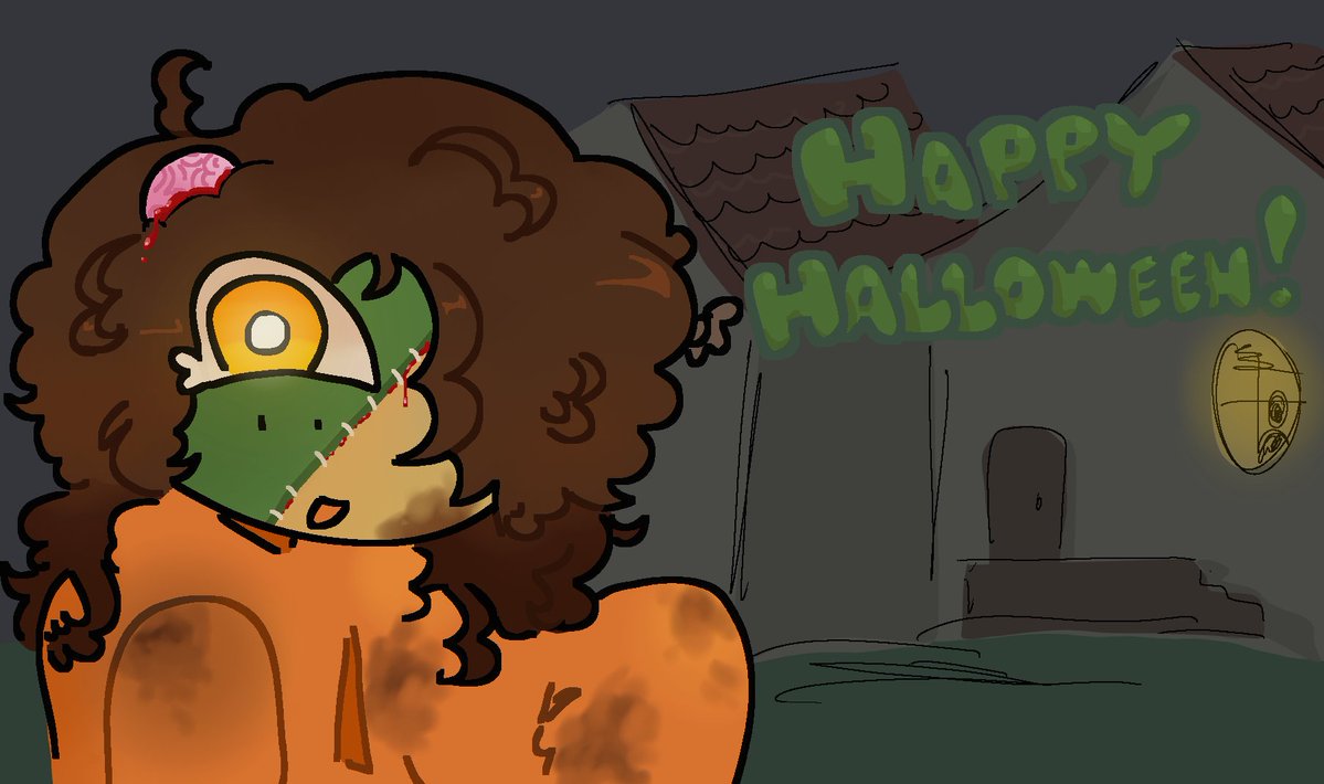 3ST3LL10N_'s tweet photo. its october. you know what that means.

#halloween #digitalartㅤ https://t.co/luv4QqGRaN