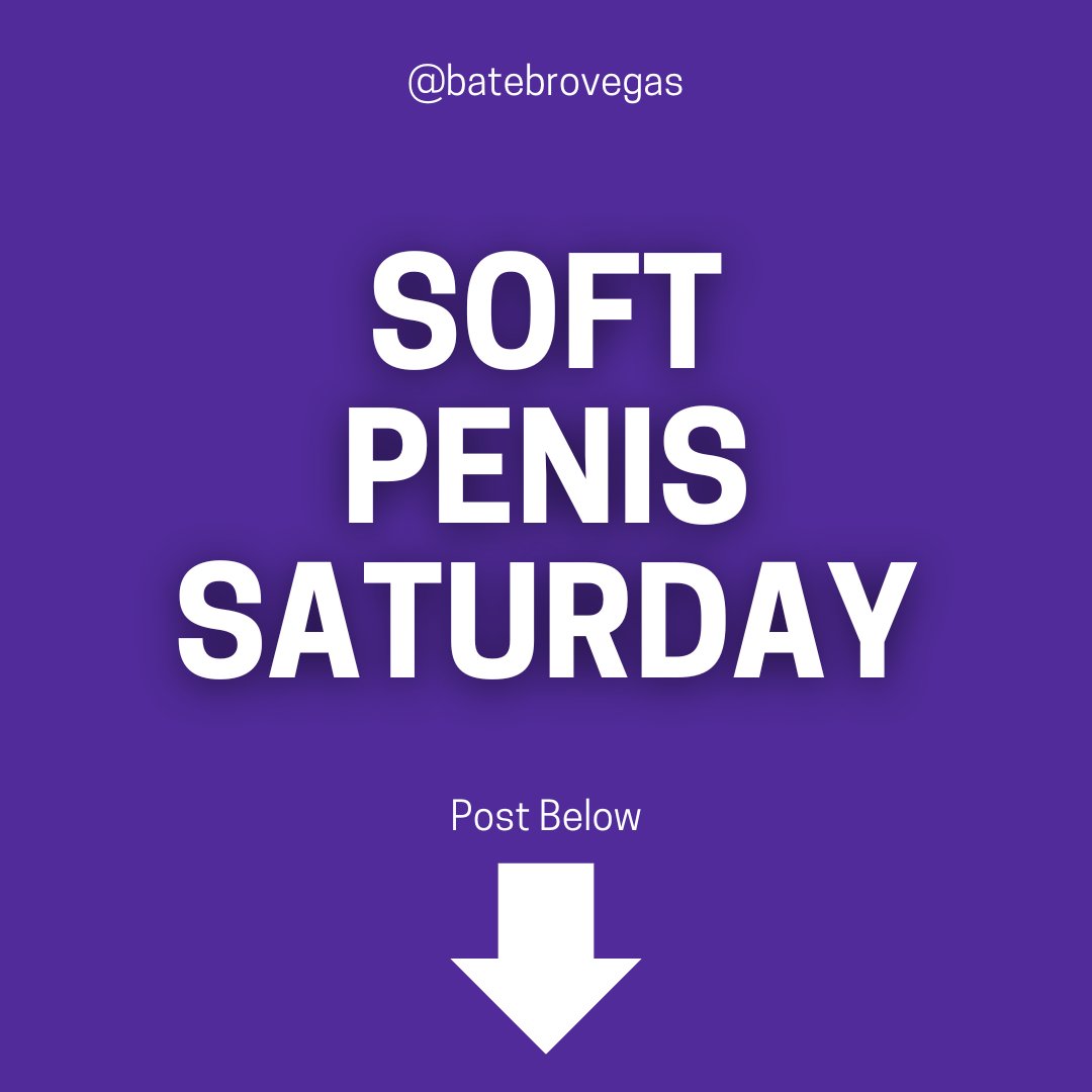 batebrovegas's tweet photo. Soft Penis Saturday...Show off that softie. https://t.co/oKureeUvpP