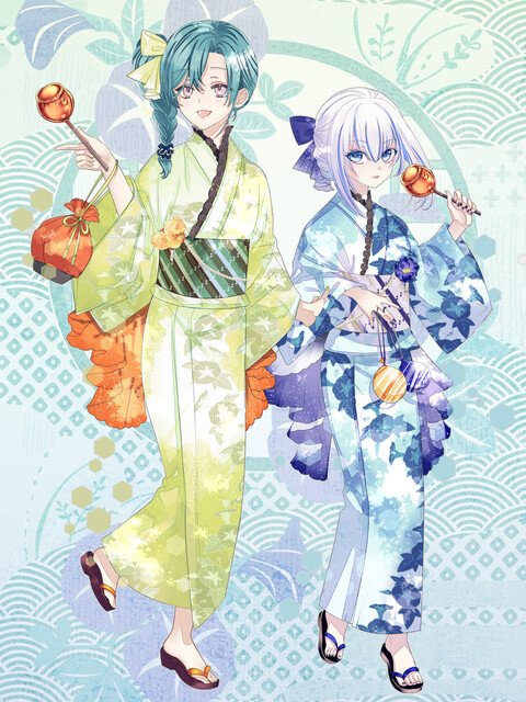 yamamot0_0's tweet photo. TW◆浴衣コン2026／4件納品／ご依頼いただき誠にありがとうございました！👘
『#チェインパラドクス』『＃ルートエデン』（C）山本　流/＃トミーウォーカー https://t.co/ODKUKtlJ1F