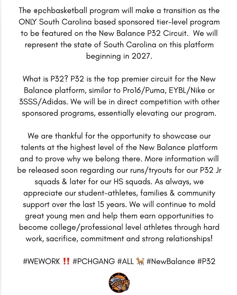 PchBasketball's tweet photo. #WEWORK‼️ #PCHGANG #ALL🐕 #P32 #NewBalance #SouthCarolina https://t.co/UZqzM53BOF